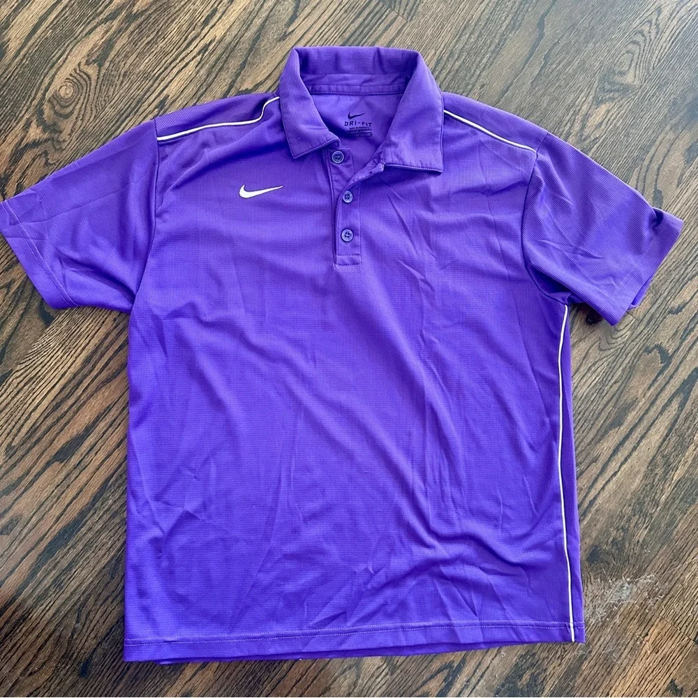Nike Dri-FIT Purple Polo Shirt Athletic Golf Men’s Medium​